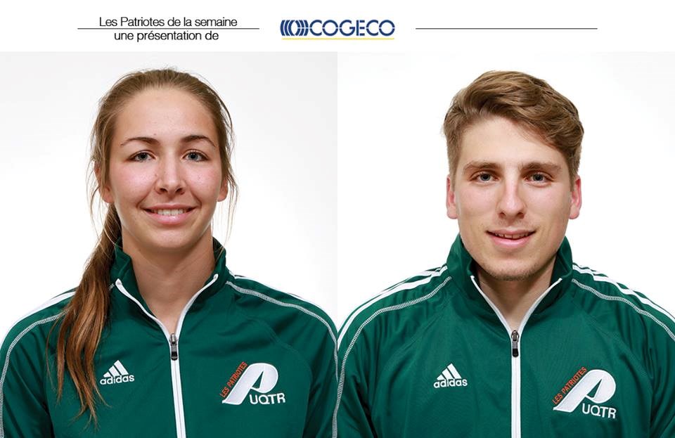 Les Patriotes de la semaine sont Joannie Caron et Guillaume Asselin