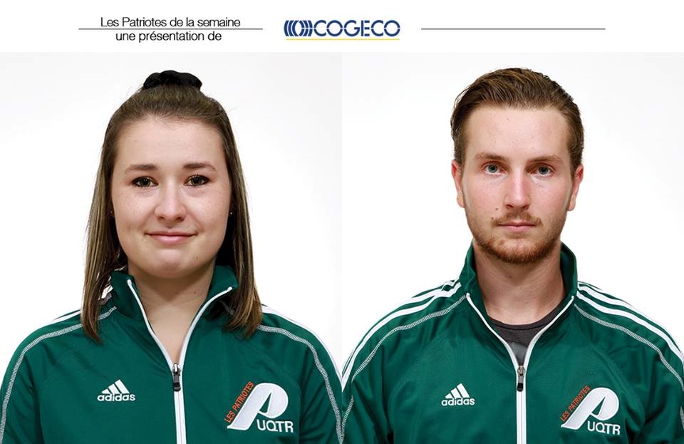 Félicitations à nos Patriotes de la semaine: Anne-Michèle Pagé-Primeau et Sébastien Auger