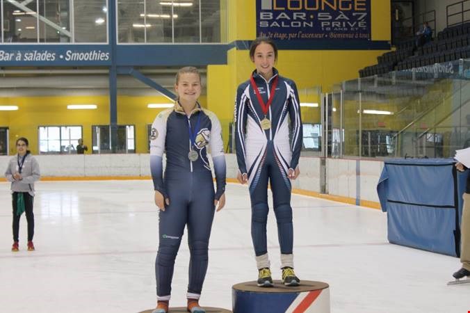 Juvénile-Féminin 1500m - Léa Savard (TRI), Victoria Gareau (CHI)