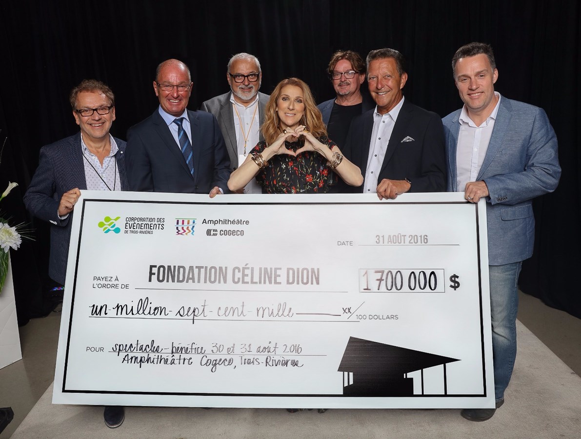 Céline remercie du fond du coeur