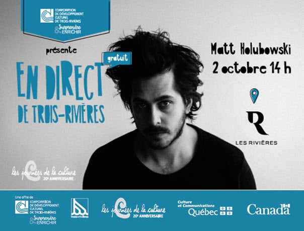 Matt Holubowski en cadeau pour les 20 ans des journées de la culture