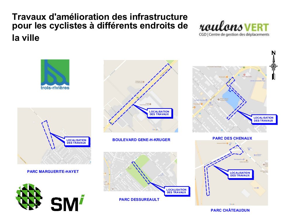Début des travaux majeurs d’amélioration du réseau cyclable à Trois-Rivières