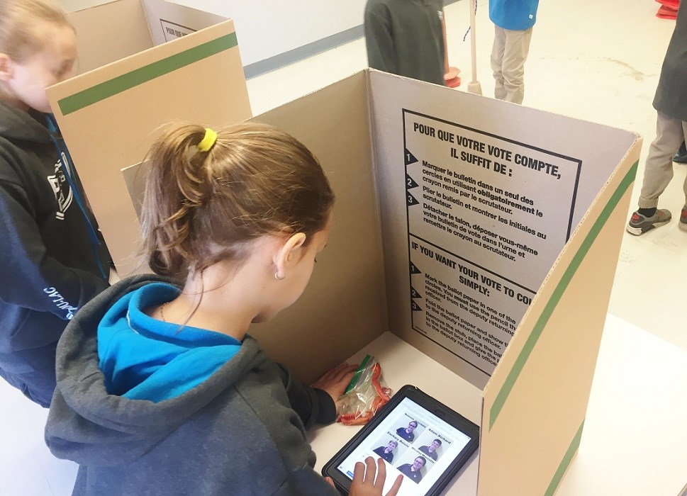 Des élections à l’ère numérique à l’école de Pointe-du-Lac