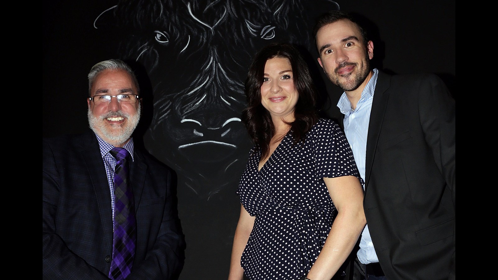 Les propriétaires de l’Air Bête Steak House : Yves Marchand, Valérie Charette et Louis-Philippe Marchand.