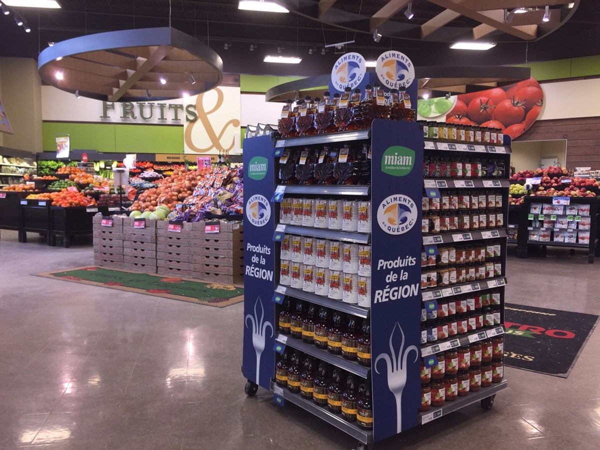 Métro lance son programme de mise en valeur des produits régionaux dans ses magasins de la Mauricie
