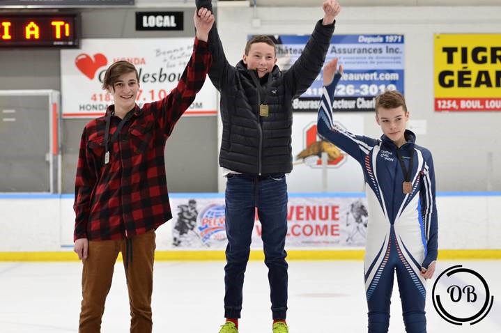 Mathis Hamel sur la plus haute marche du podium