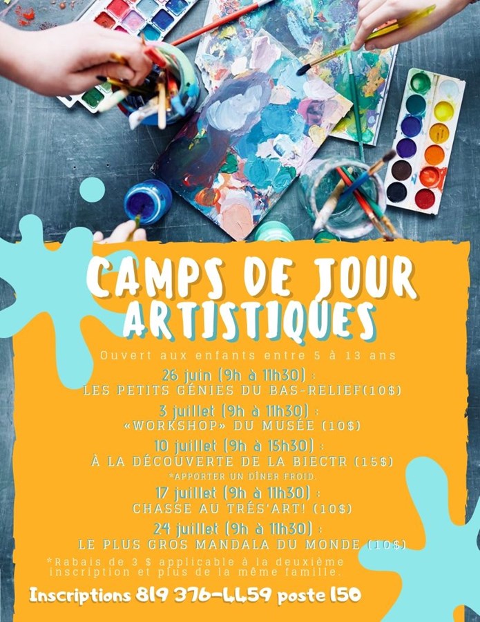 Des camps artistiques de jour pour les enfants au Musée Pierre-Boucher de Trois-Rivières