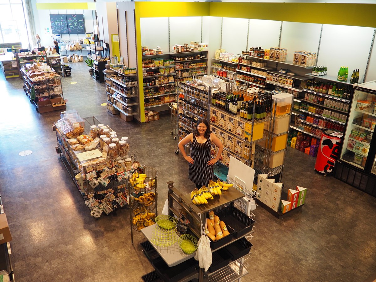 Audrey Hébert-Auger, propriétaire de l’Épicerie Santé en vrac.
