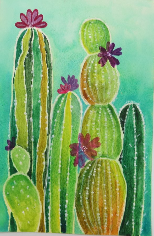 le 11 août, les enfants apprendront les techniques d'aquarelle avec une craie de cire.