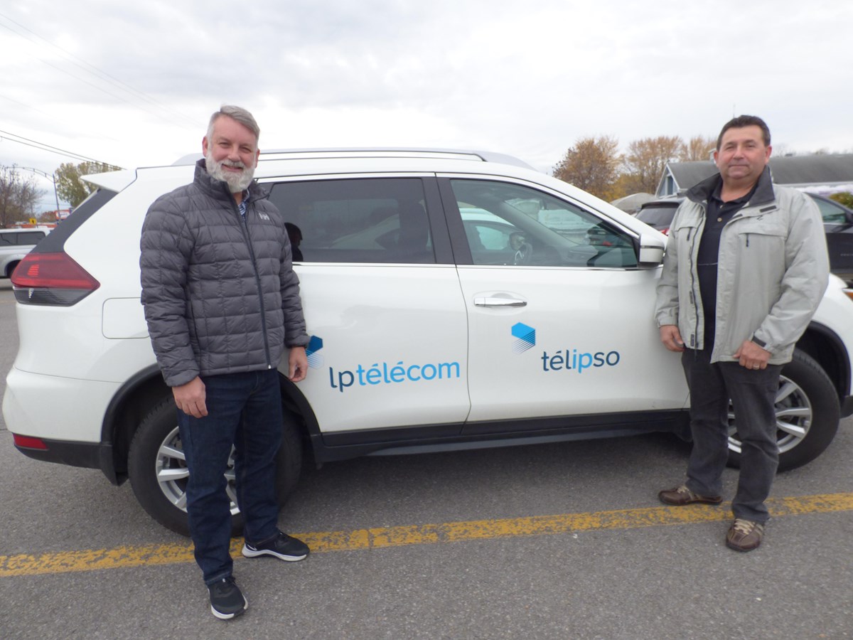 Dany Potvin, président de Télipso, en compagnie de Sylvain Amyot, propriétaire d’Entreprise Tircis.