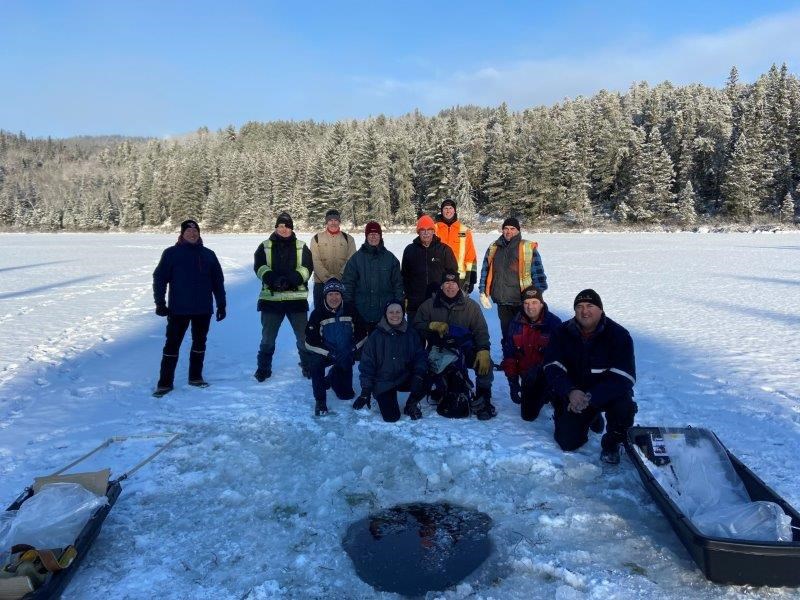 Le lac du Pendu ensemencé pour la pêche sur glace