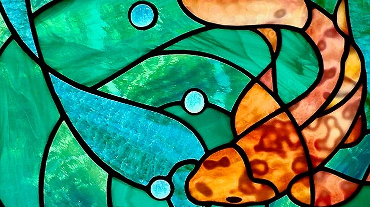 Une partie de l'oeuvre Aquarius de Sylvie Savoie