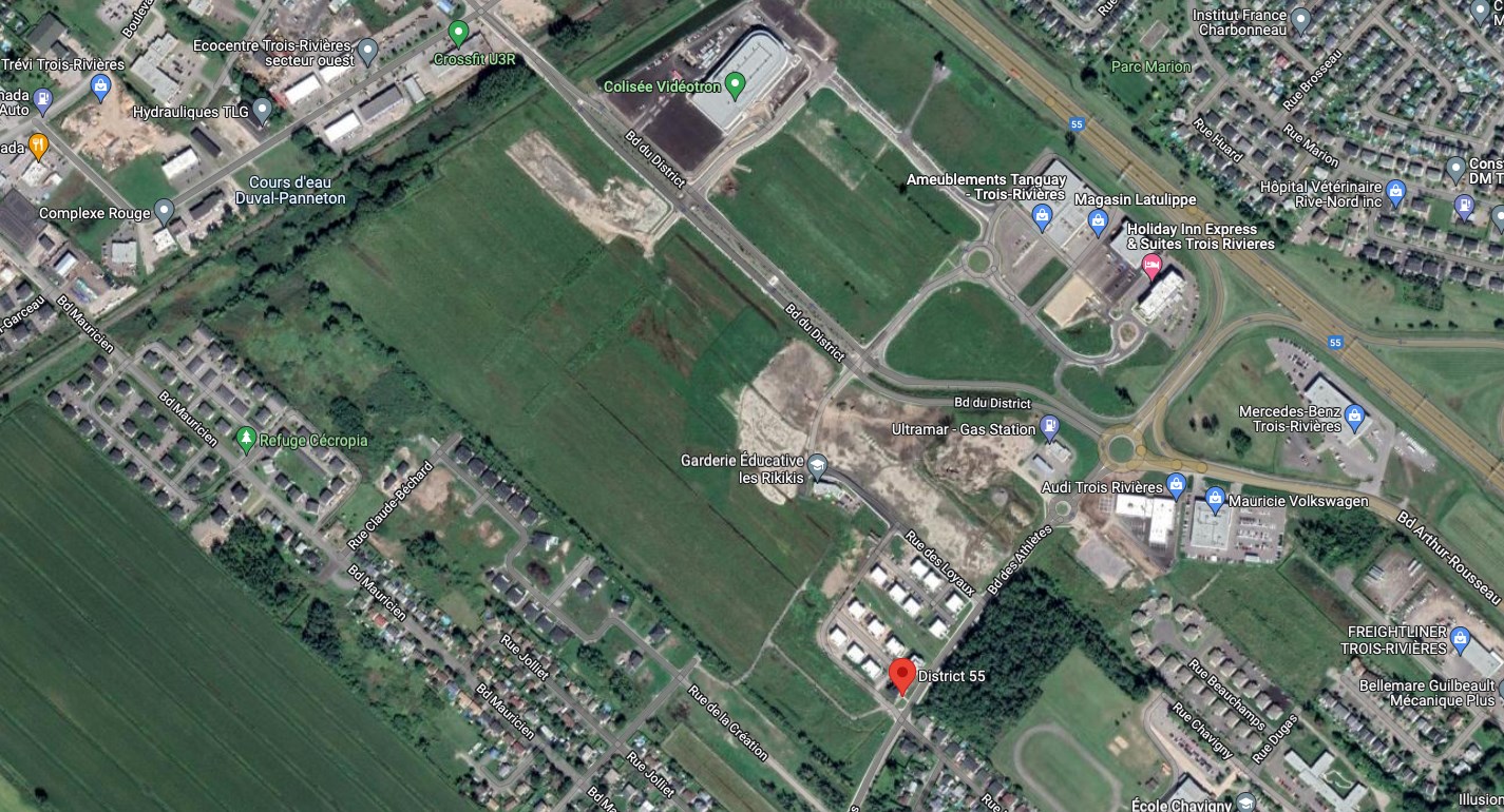 Début des travaux des nouveaux bâtiments commerciaux au District 55