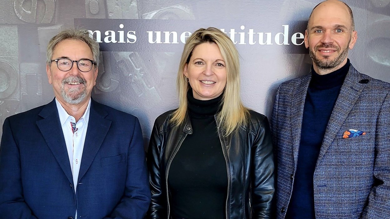 Les trois associés: Yves Gignac, Stéphanie Dion et Stéphane Gignac.