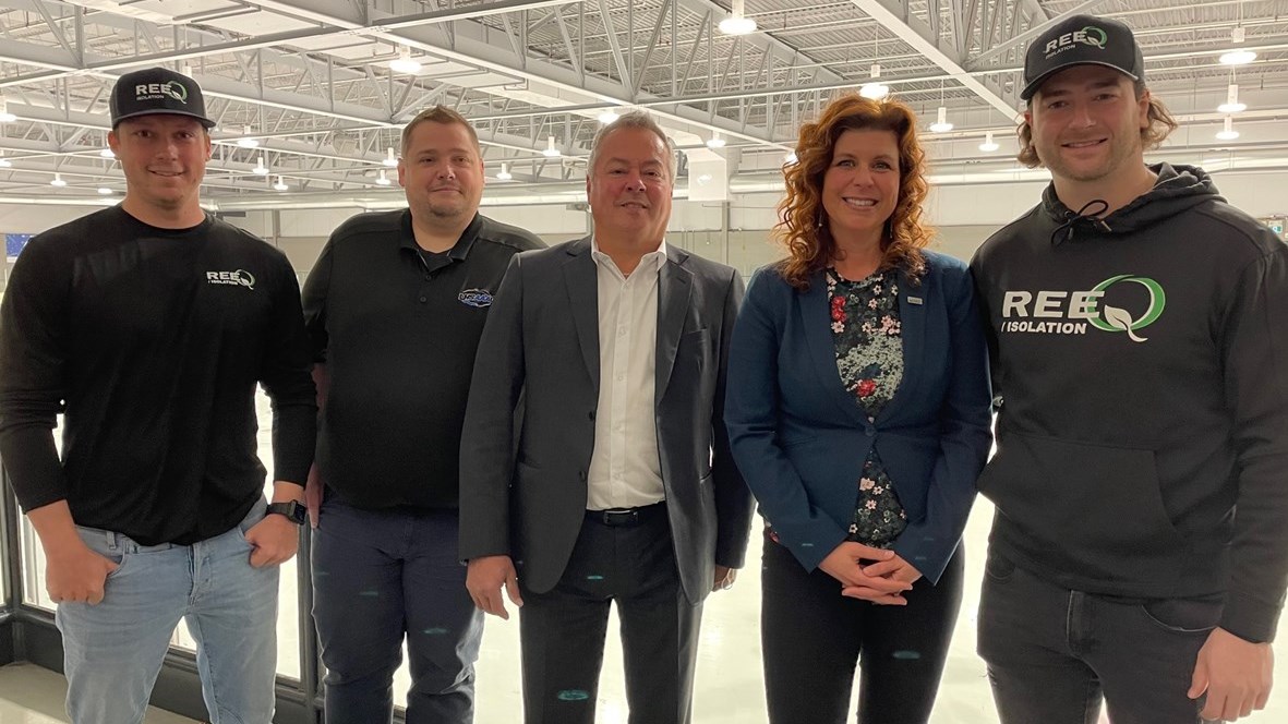 De gauche à droite: Joshua Therrien, Dominic Lussier, Jean Brousseau, Geneviève Dubois, Gabriel Gauvin.