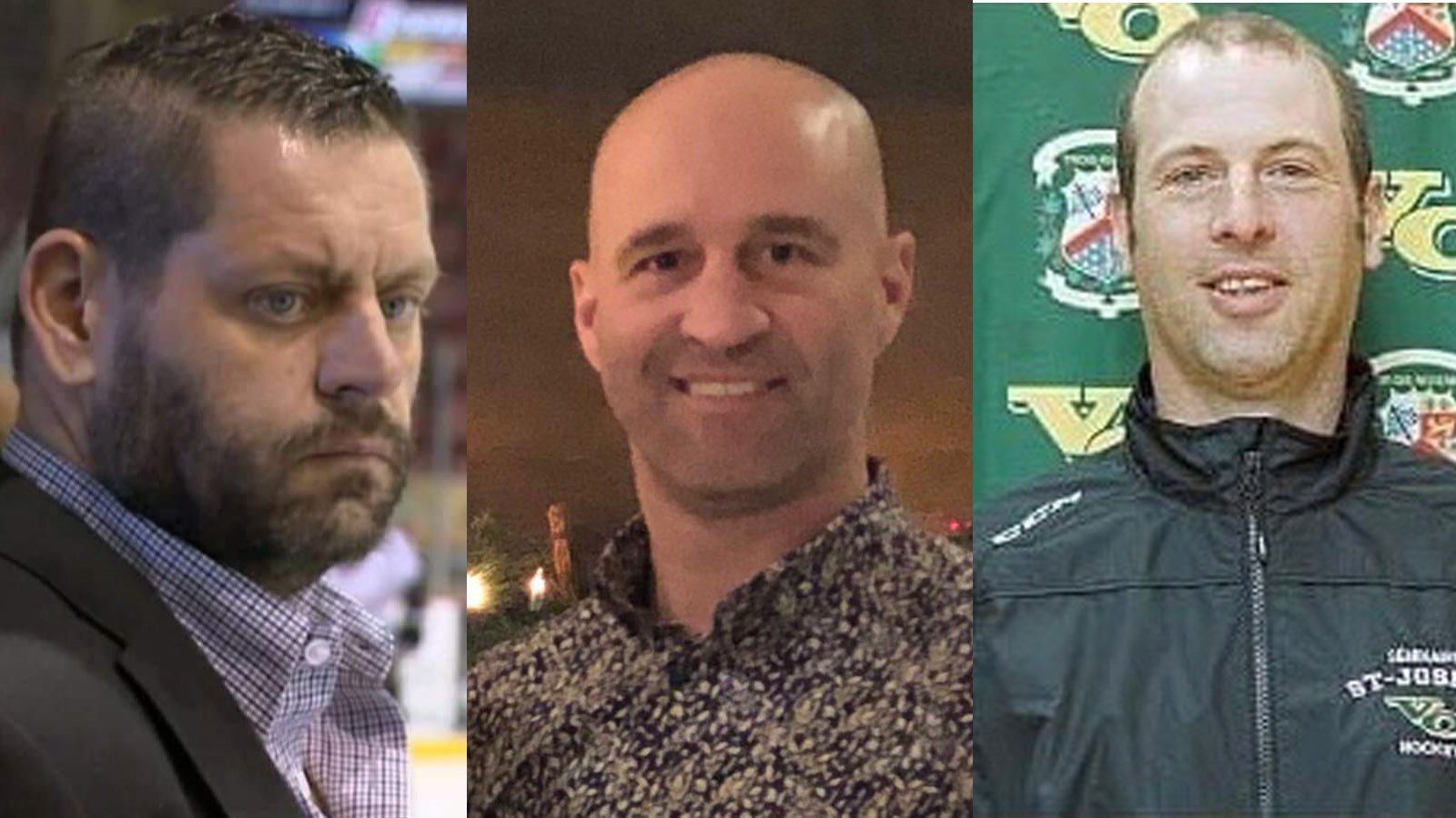 Marc Beaucage, entraîneur en chef ; Karl Boucher, directeur-gérant; et Sébastien Lemay, conseiller pour le repêchage.
