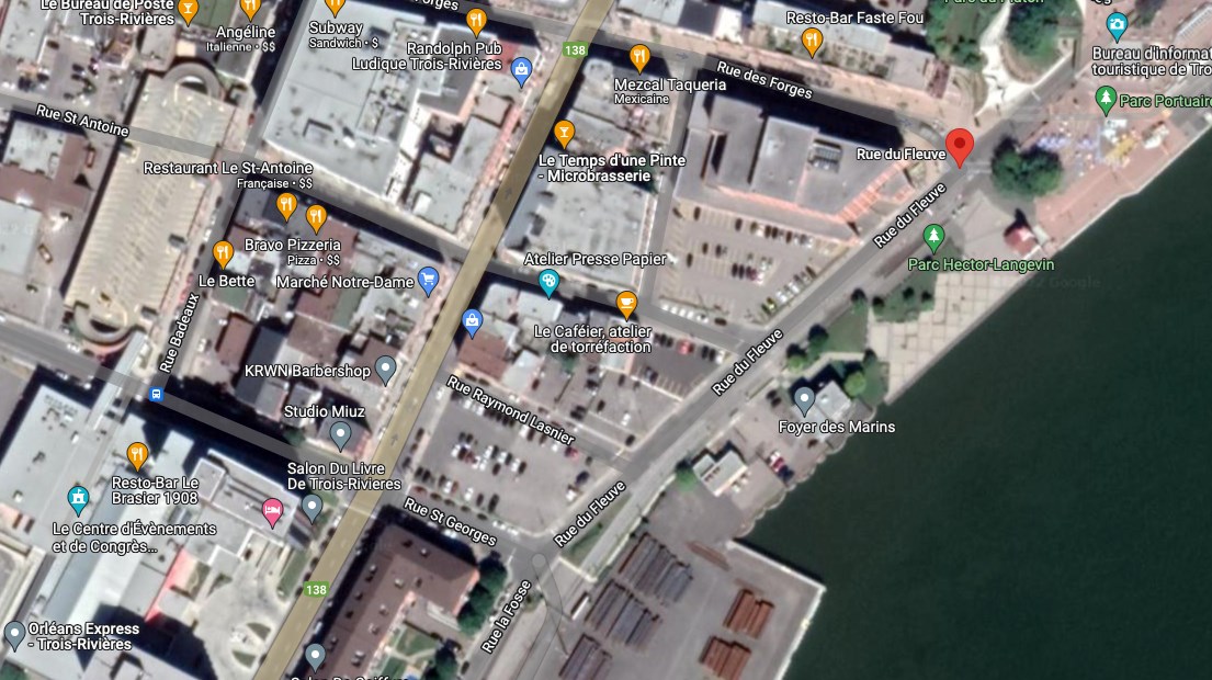 Les 6 stationnements sont répartis sur deux sites, aux angles des rues du Fleuve/St-Antoine et du Fleuve/St-Georges.
