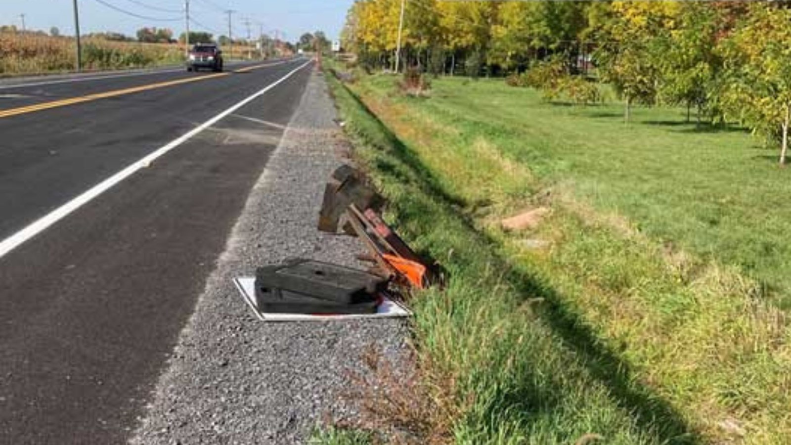 Accident sur la Route Sainte-Anne Est