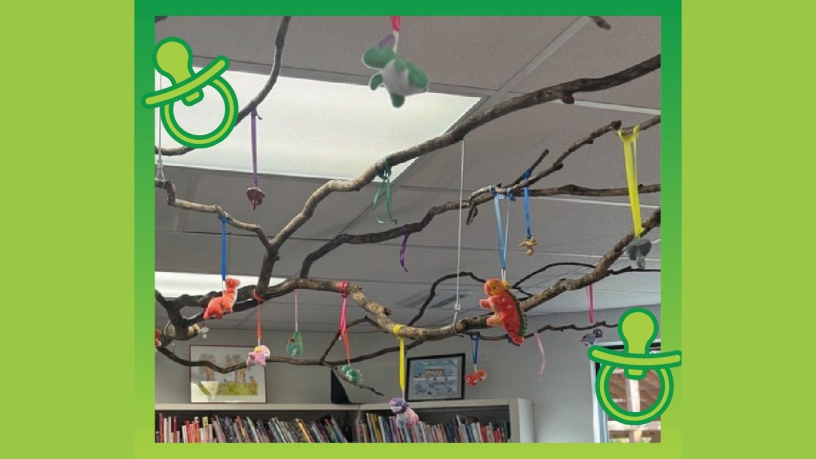 L'arbre à suces a pour objectif de soutenir les familles et les tout-petits dans la délicate étape de l’abandon de la suce.