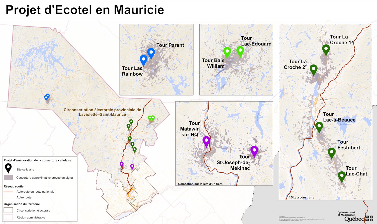 Amélioration de la couverture cellulaire dans la région de La Tuque
