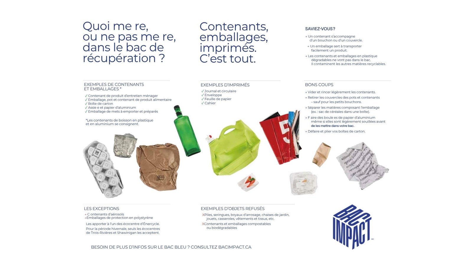 Des bonnes habitudes à prendre pour les collectes des matières résiduelles