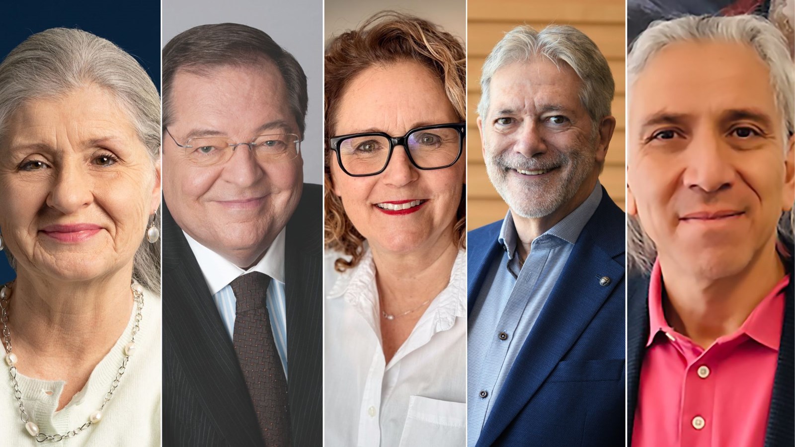 Christiane Ayotte, Guy Berthiaume, Nicole Poirier, Normand Brault et Stanley Vollant