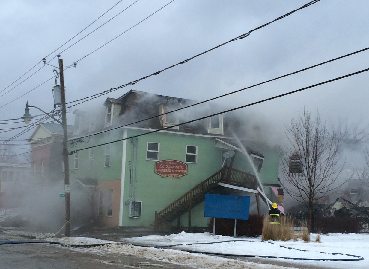 Incendie au Riverain de Richmond, plus d'informations