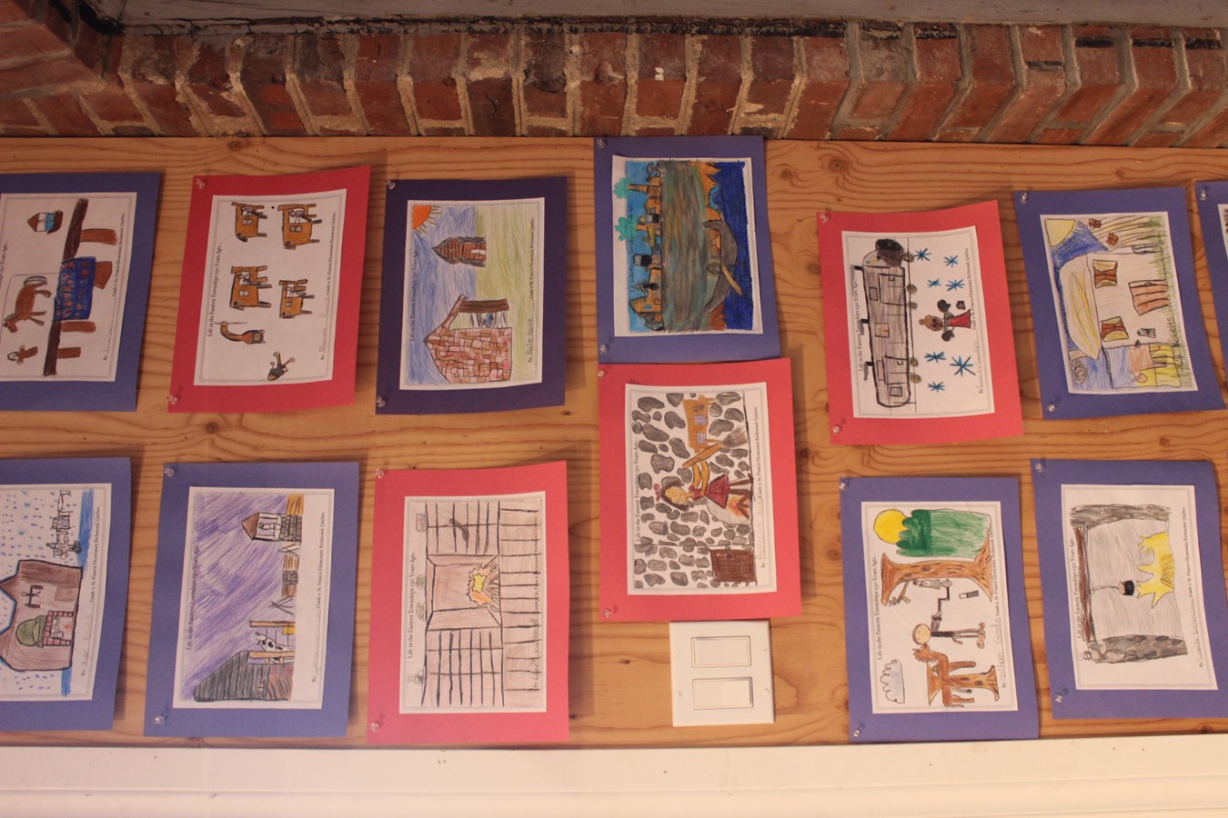 Des dessins réalisés par des élèves des écoles primaires de Richmond.