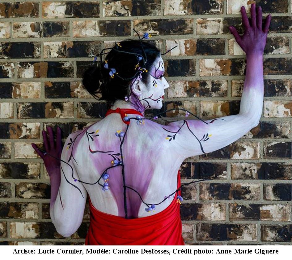 Bodypainting réalisé par Lucie Cormier