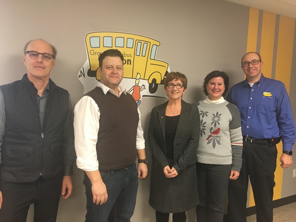 Visite des installations du transporteur Autobus B. Dion
