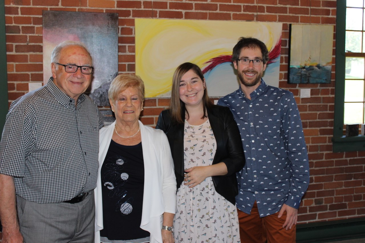 Martial Chamberland, son épouse Marie-Paule Garant Chamberland, Valérie Massicotte et son conjoint, Olivier Chamberland.