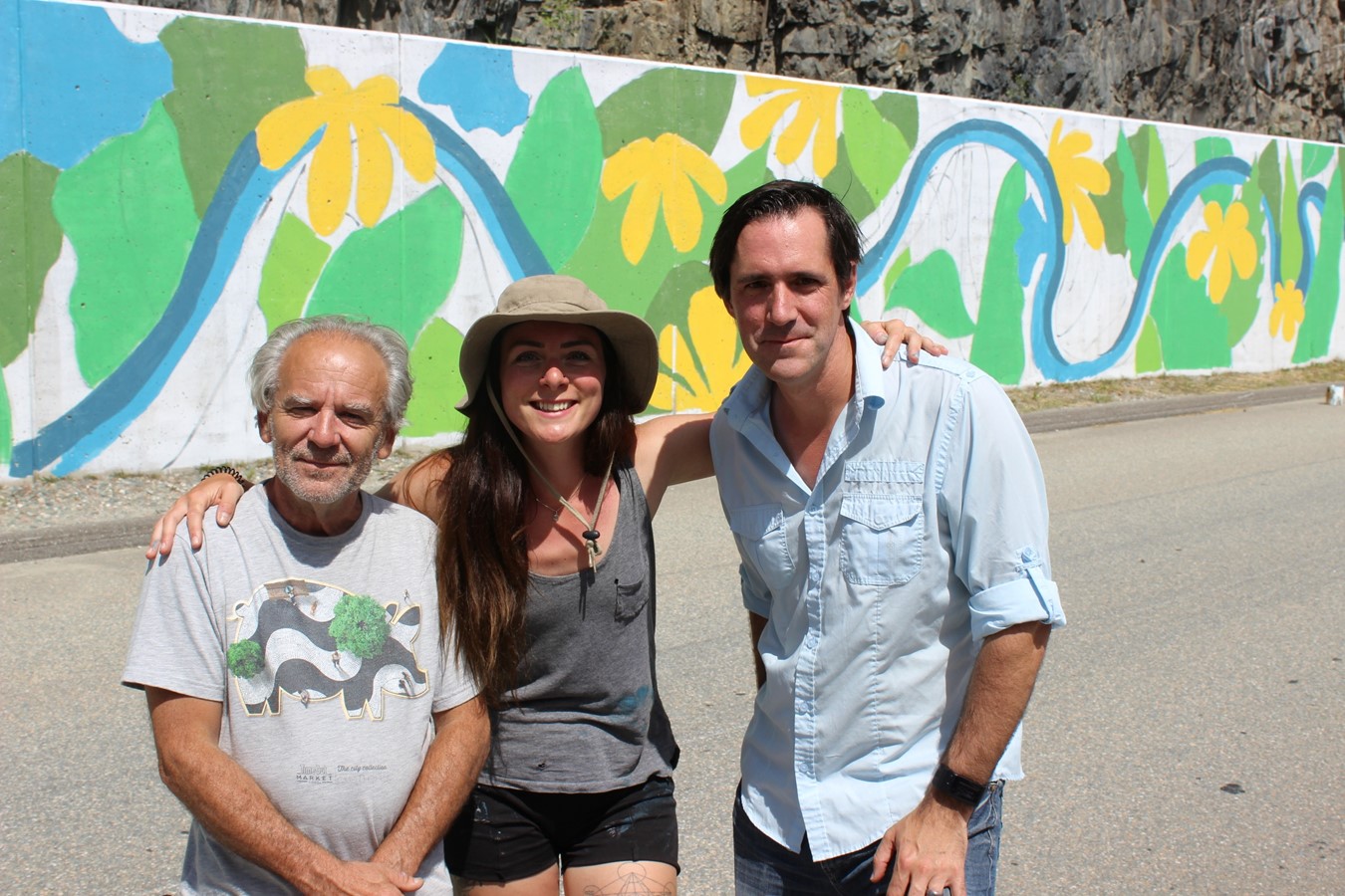 Jessica Chabot accompagnée de Gaétan Graveline et Denis Lacoste.