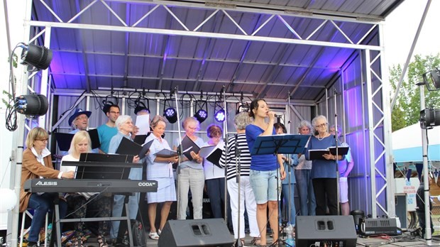 La chorale de Saint-Denis à l’occasion de la Fête nationale en juin dernier.