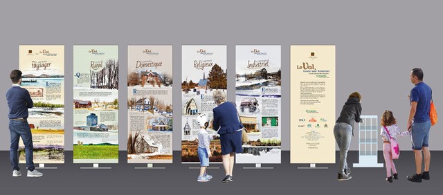 Héritage du Val-Saint-François : Maquette de présentation, juin 2018.