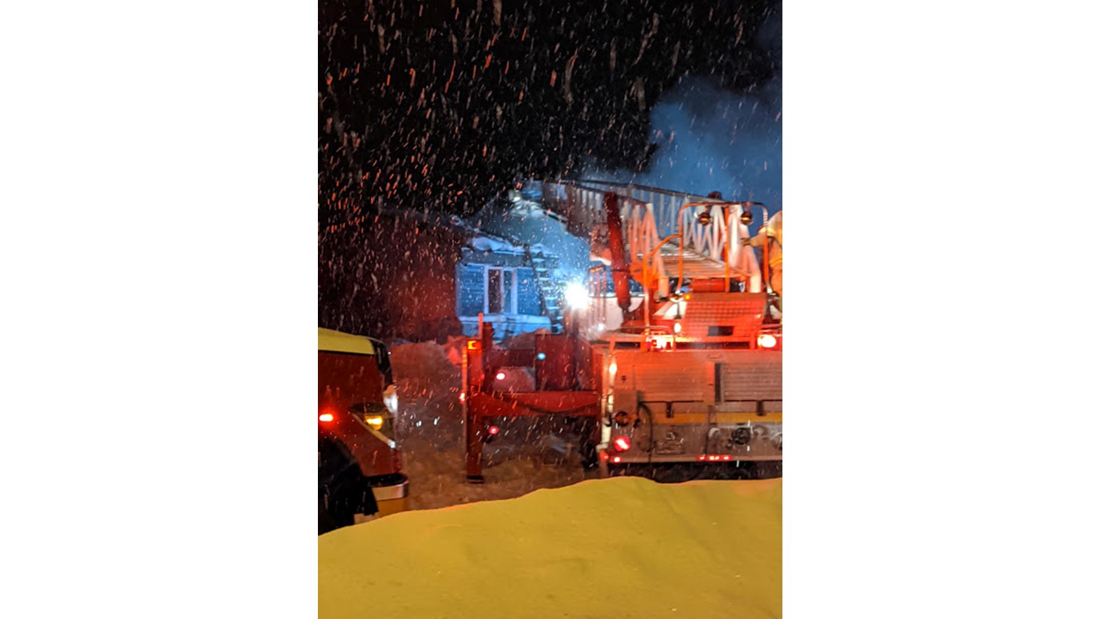 Une maison ravagée par le feu à Danville