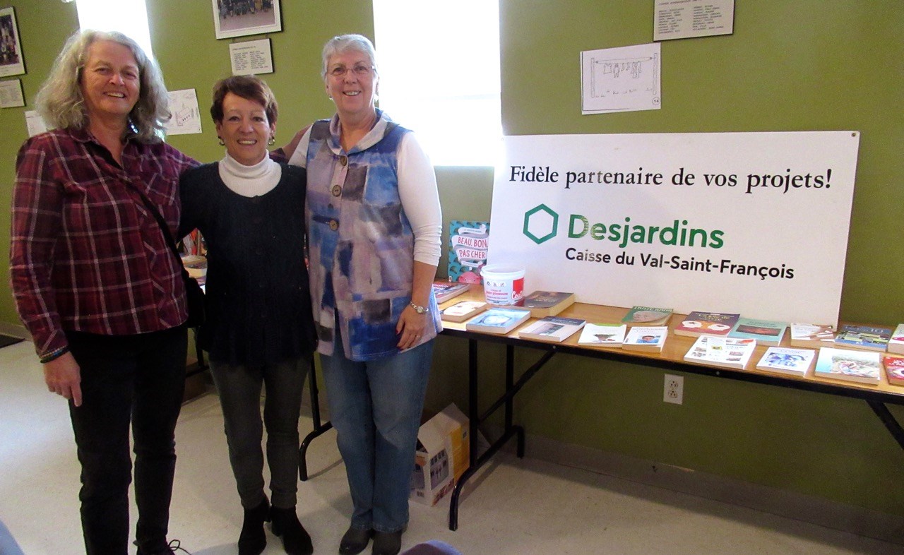 Nancy Martin, Lucie Lafrance et Ginette Bisson, responsables de la Fondation Laure Gaudreault pour le secteur Morilac.
