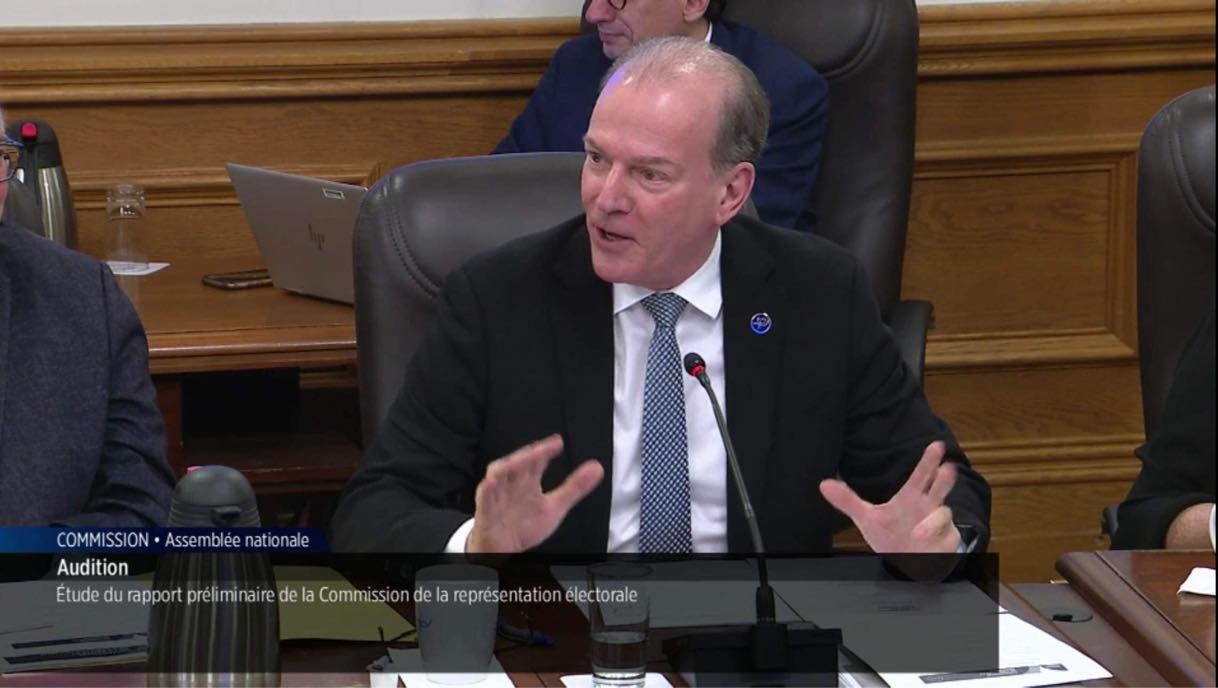 André Bachand, député de Richmond à l’Assemblée nationale, a présenté un mémoire devant la Commission à Québec.