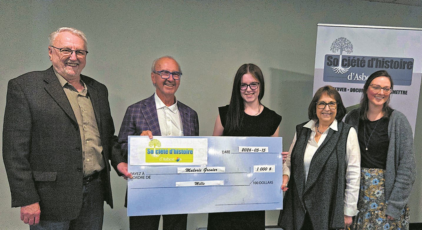 Malorie Grenier reçoit une aide de 1000$.