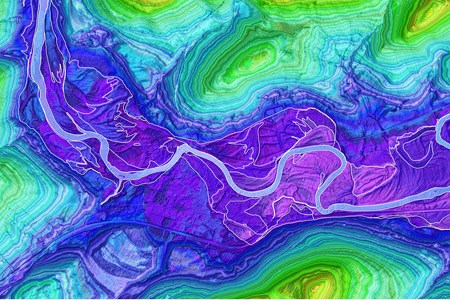 Image de Clément Besnard, étudiant à la maîtrise en géographie. L'image est intitulée «Cartographier les inondations».