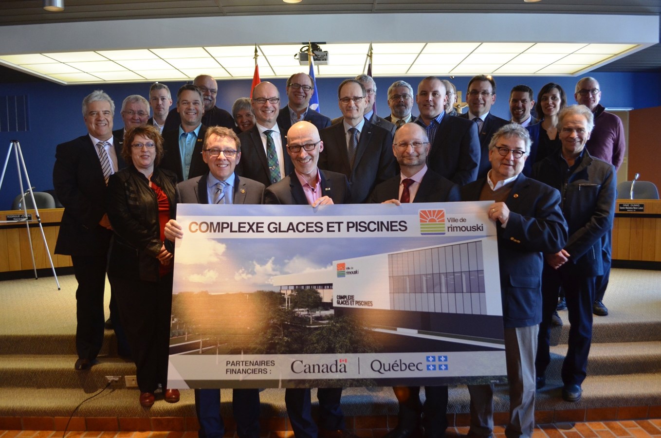 Plus de 25M$ d'investissement gouvernemental pour la construction du complexe glaces et piscines à Rimouski