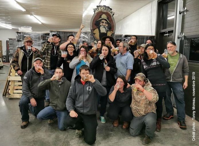 Pré-party de Noël 2019 de l'équipe du Pit Caribou à L'Anse-À-Beaufils.