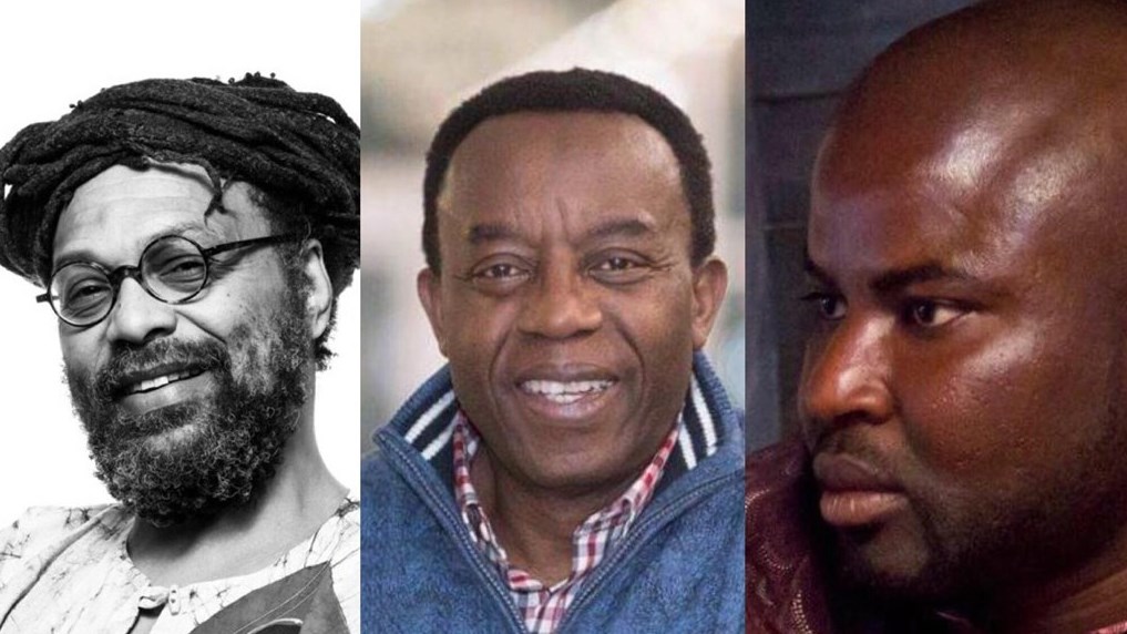 De gauche à droite : Michael Farkass (président de la Table ronde du Mois de l’histoire des Noirs/Montréal), Victor Dzomo (président de la Table de concertation du Mois de l’histoire des Noirs de Québec) et Lenine Nankassa Boucal (instigateur du Mois de l’histoire des Noirs Bas-Saint-Laurent).
