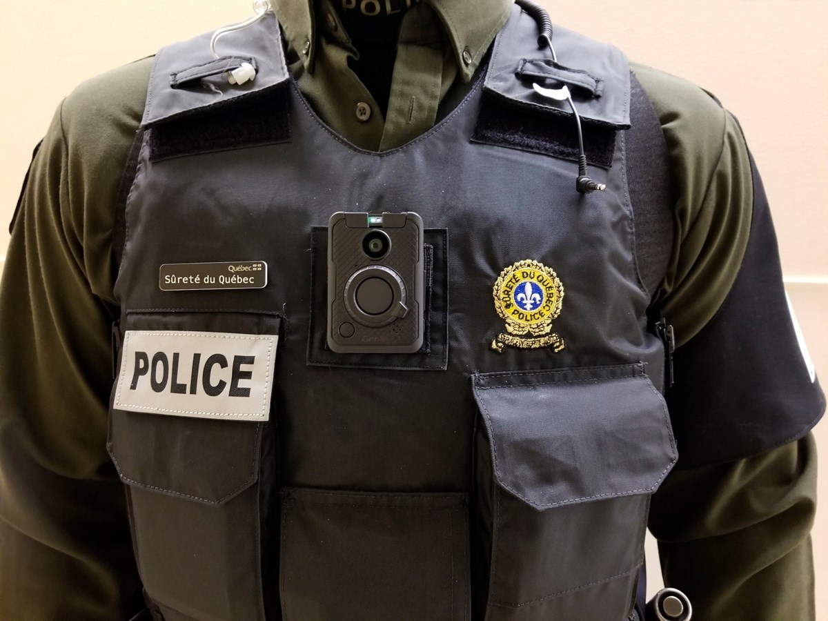 Des policiers équipés de caméras portatives dans la MRC de Rimouski-Neigette
