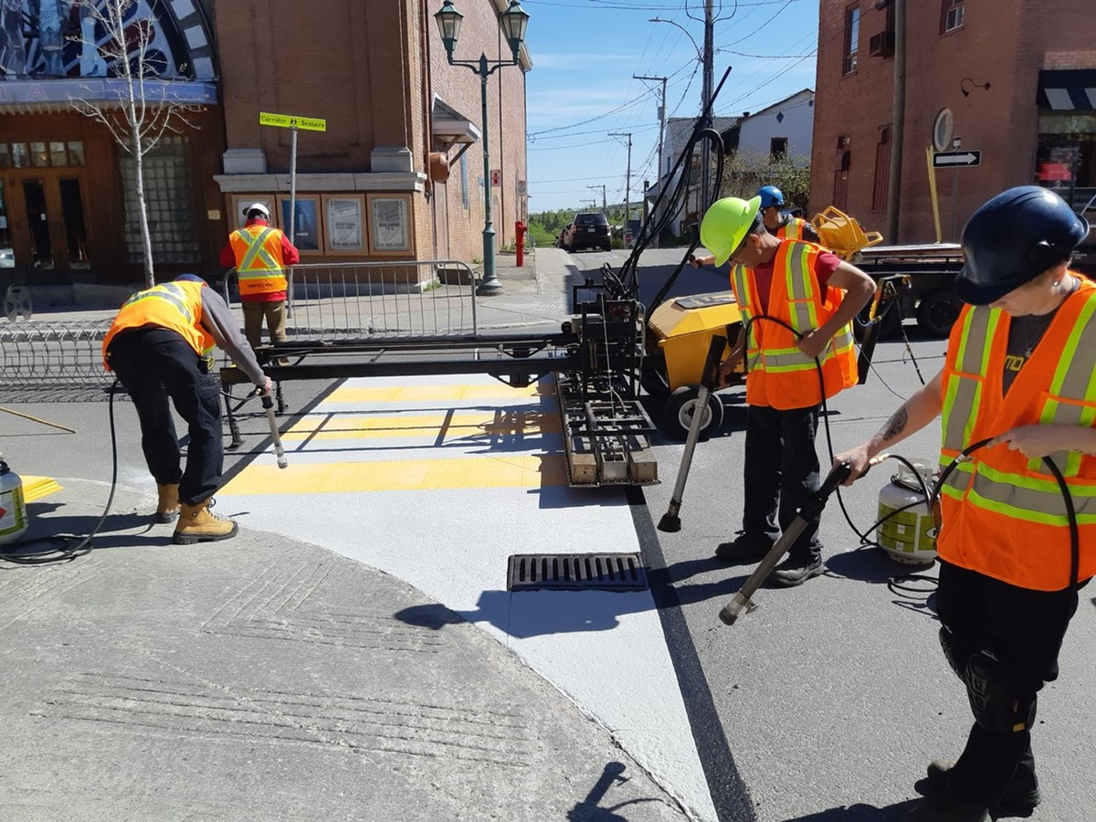 Des traverses piétonnières ajoutées au centre-ville de Rivière-du-Loup 