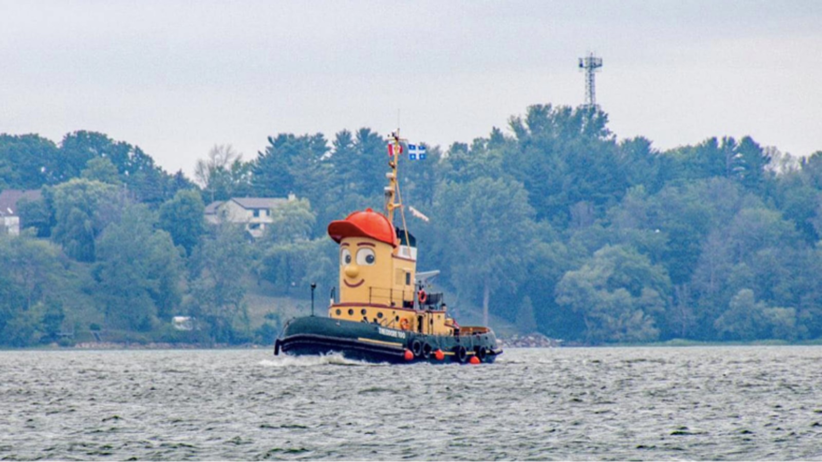 Un bateau pas comme les autres aperçu dans les eaux de la région