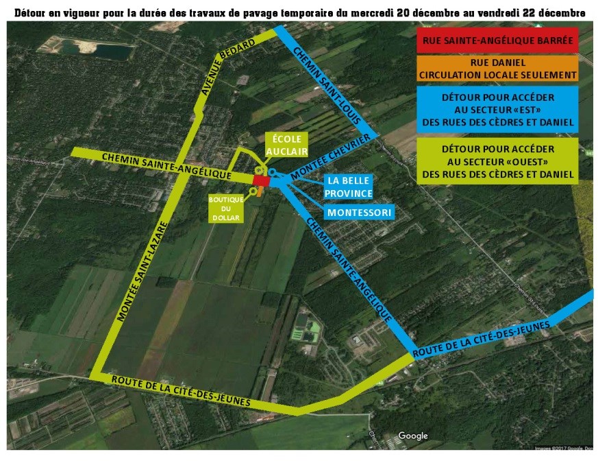 Nouvelle fermeture à prévoir sur Saint-Angélique dans Saint-Lazare