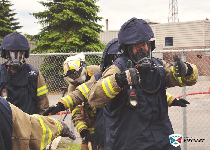 Les pompiers de Pincourt sont heureux d’être les premiers de la région de Vaudreuil-Soulanges à recevoir la formation Simulateur phénomènes thermiques RISC.