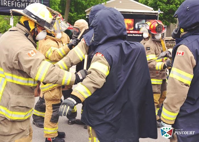 Les pompiers de Pincourt sont heureux d’être les premiers de la région de Vaudreuil-Soulanges à recevoir la formation Simulateur phénomènes thermiques RISC.