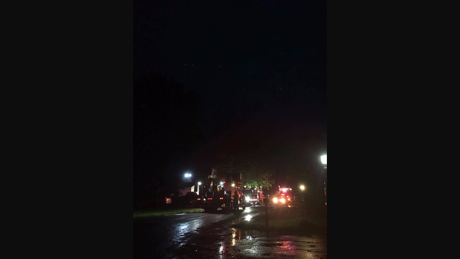 Une résidence ravagée par les flammes à Saint-Lazare
