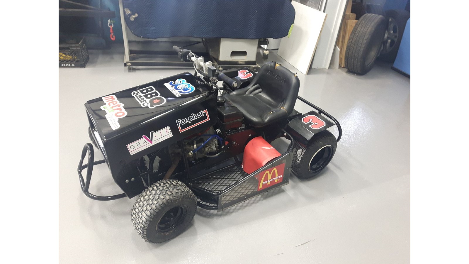 Hugo Girard participera à la deuxième édition du Grand prix de tracteurs à gazon sur glace